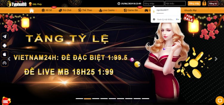 Hướng dẫn đăng nhập Typhu88 dành cho các người chơi mới